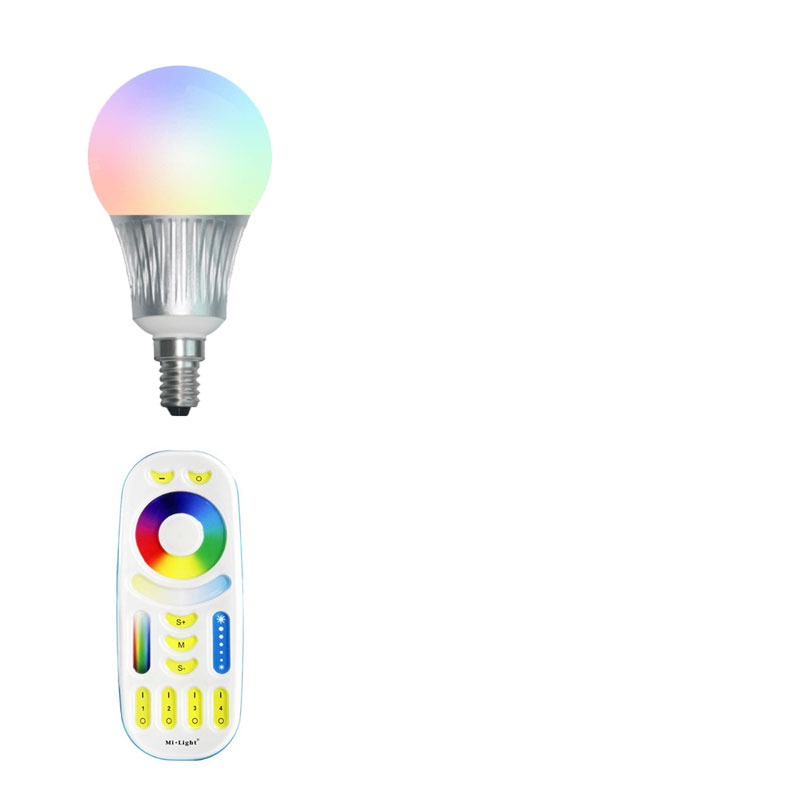 Beginners set - E14 - 1 wifi lamp - Kleur + DUAL WHITE Beginners set - E14 - 1 wifi lamp - Kleur + DUAL WHITE